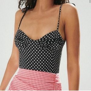 Zara polka dot bodysuit